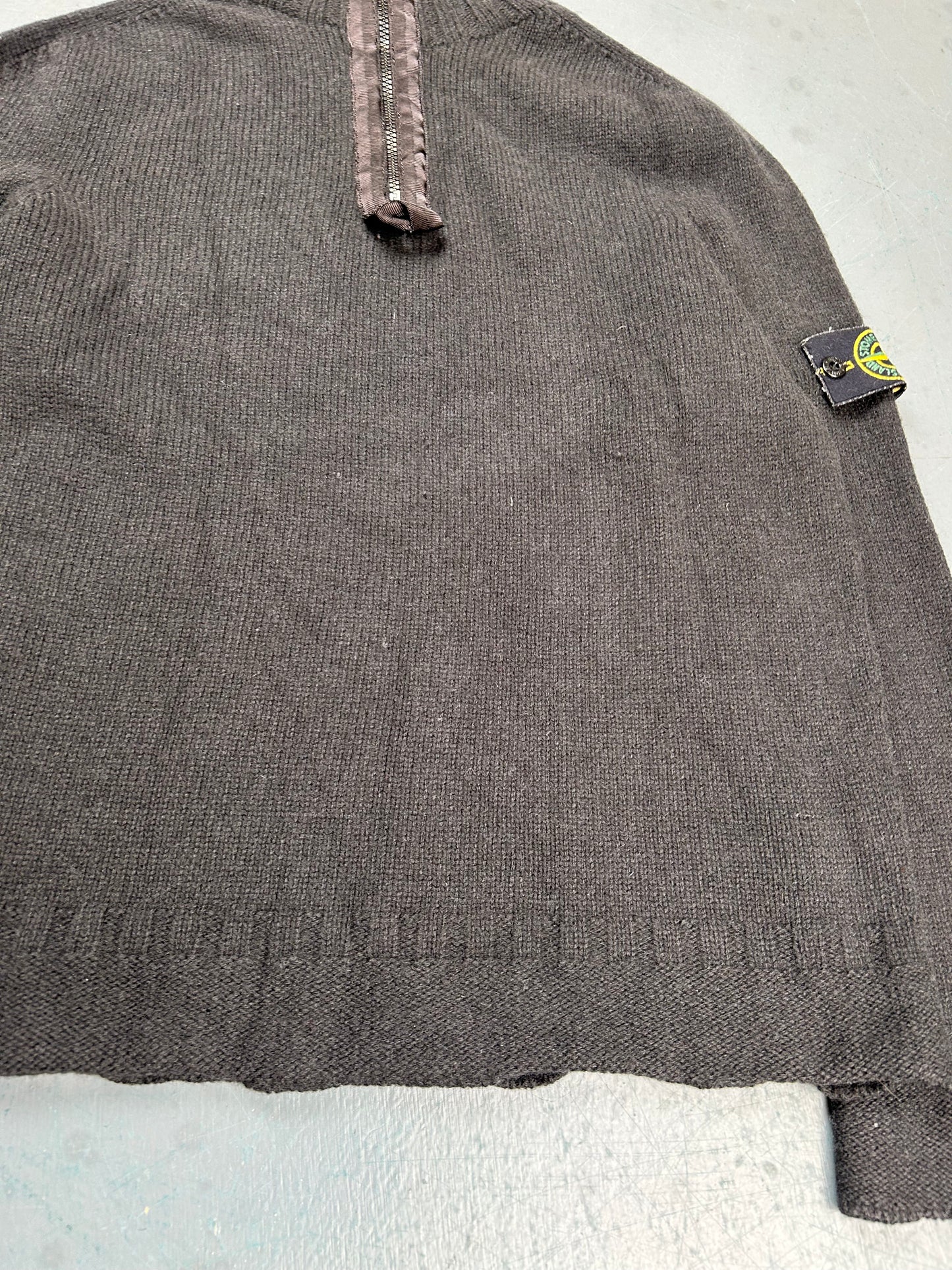 2002 Stone Island Knit Quarter Zip Jumper