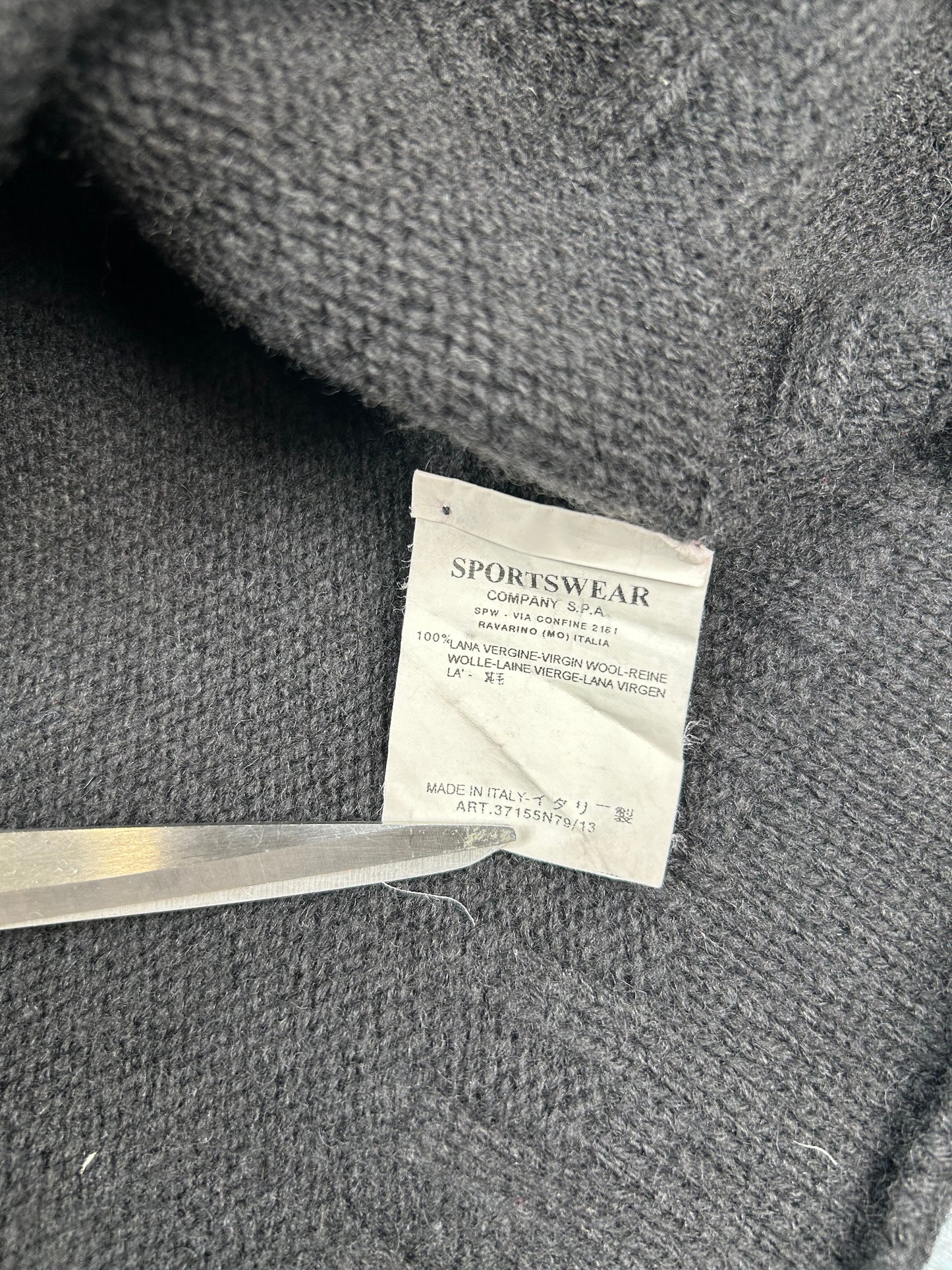 2002 Stone Island Knit Quarter Zip Jumper