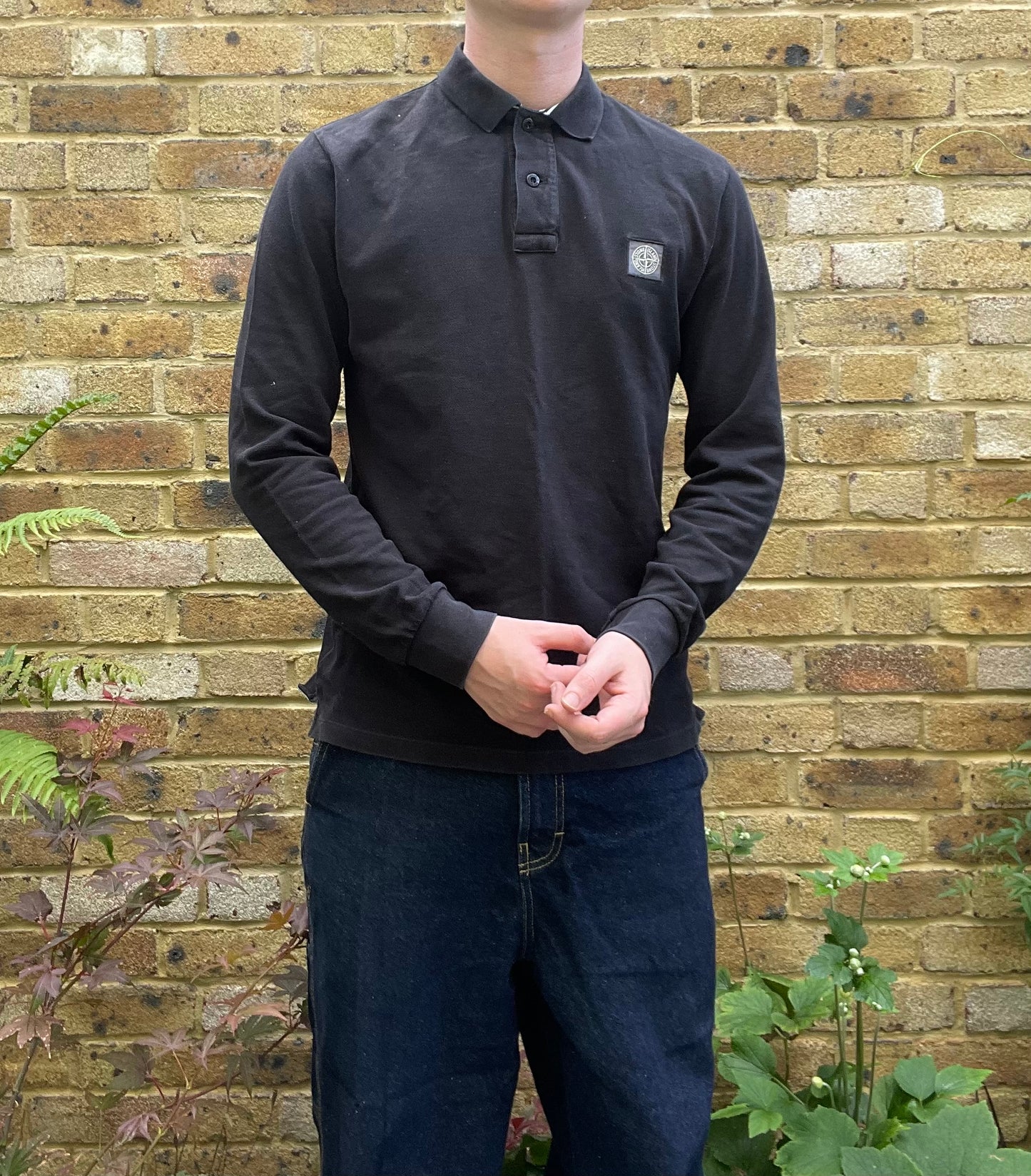 Stone Island Long Sleeve Polo Top