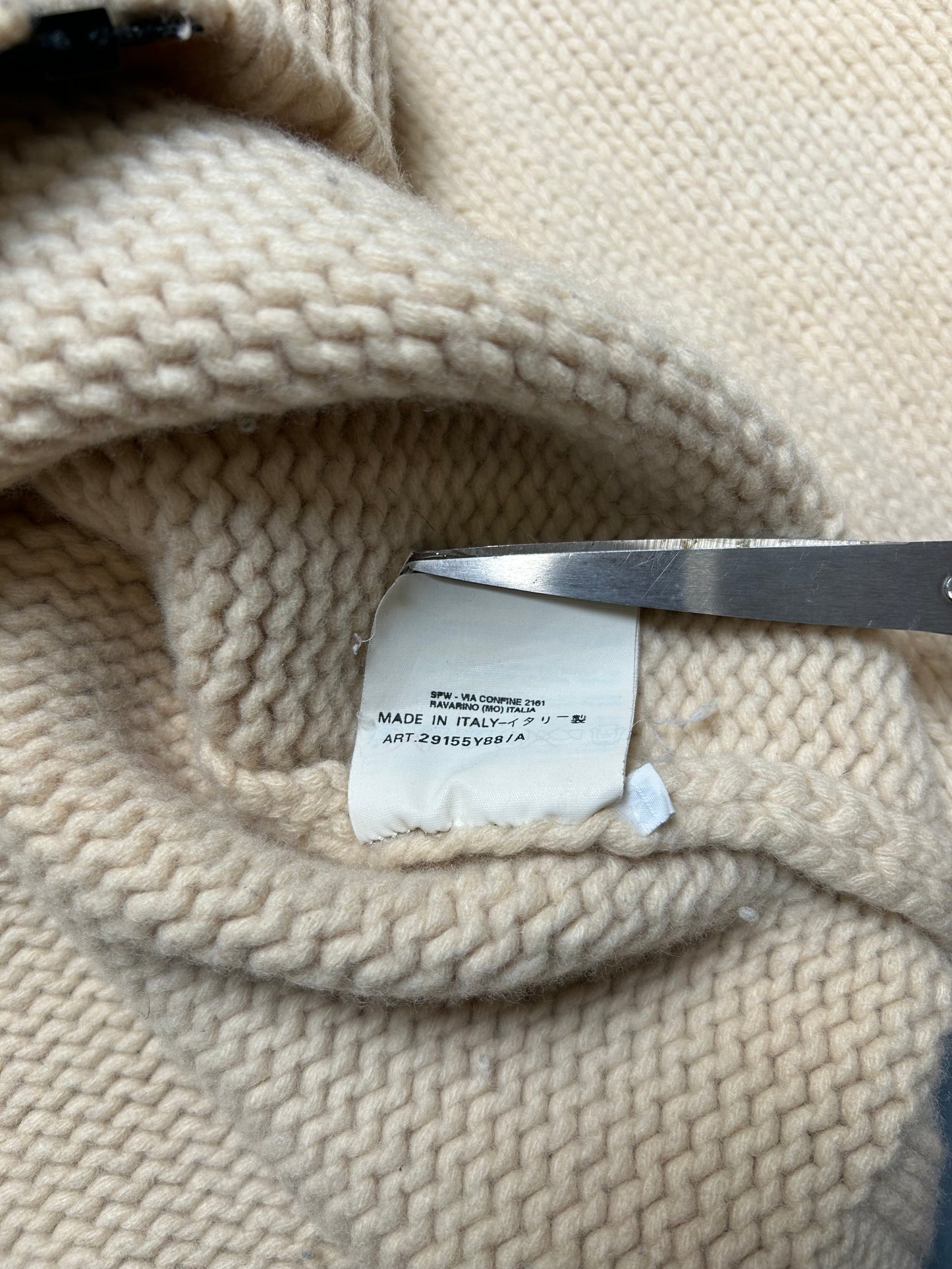 Vintage Stone Island Heavy Knit Jumper Zip Up