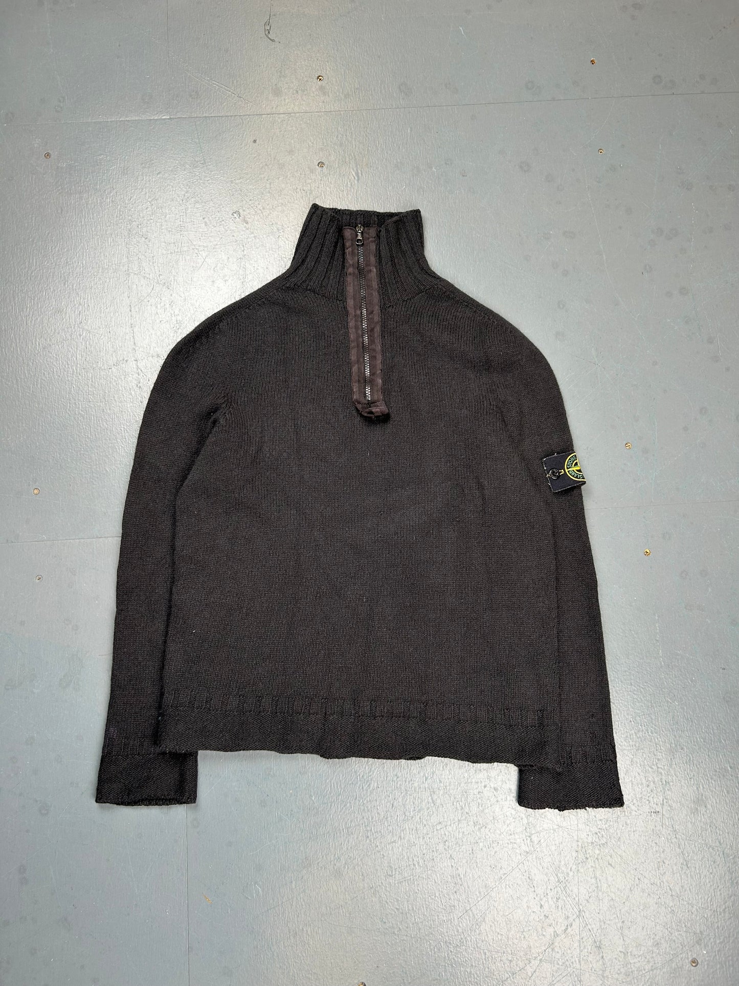 2002 Stone Island Knit Quarter Zip Jumper