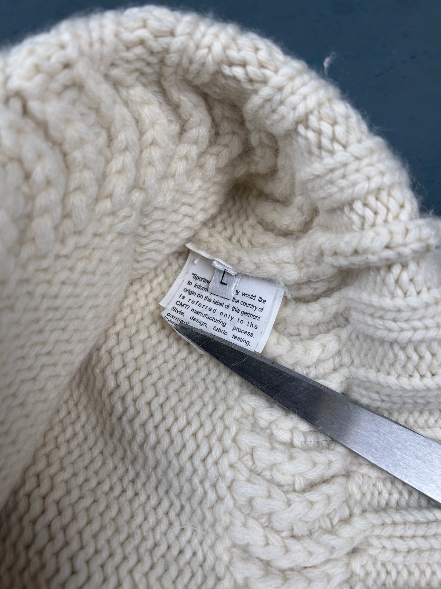 Early 2000s Stone Island Knitted Hoodie