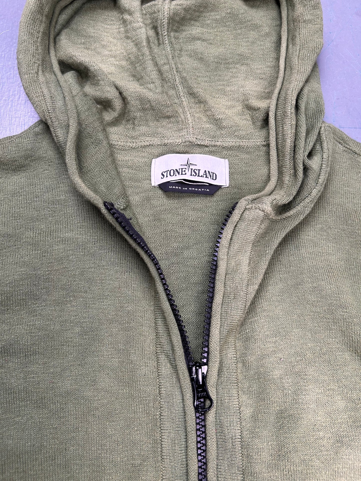 Stone Island Zip Up Hoodie