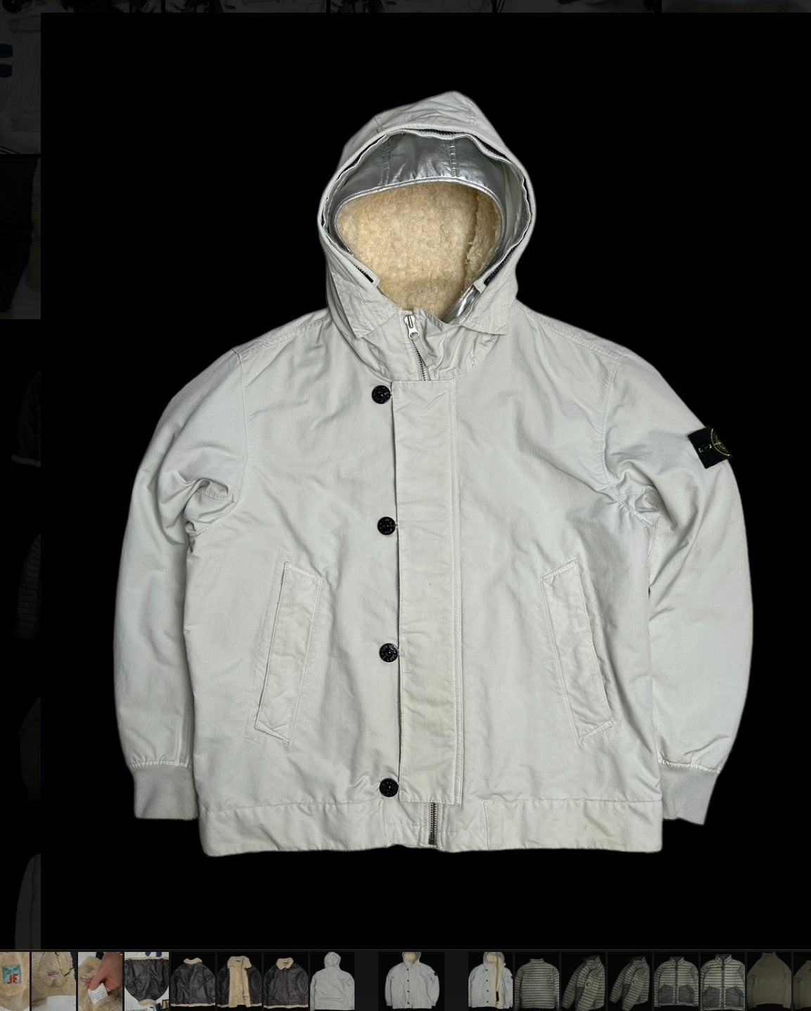 Stone Island David TC Jacket with Shearling Liner