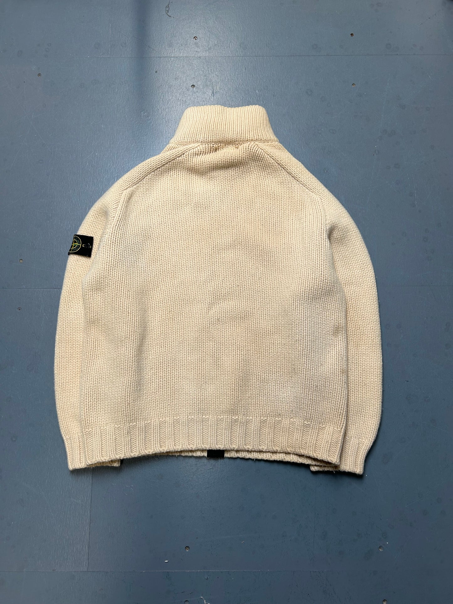 Vintage Stone Island Heavy Knit Jumper Zip Up