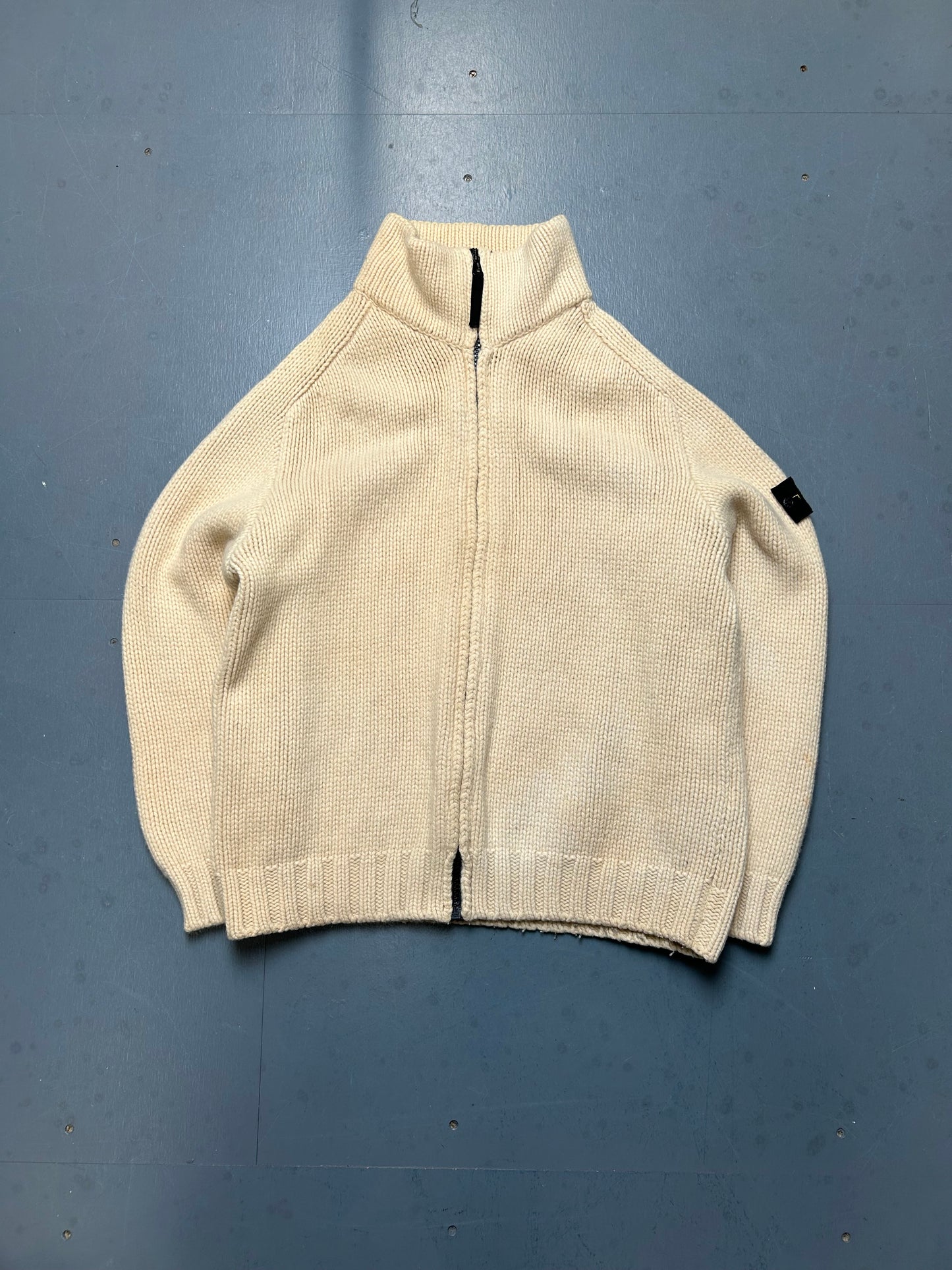 Vintage Stone Island Heavy Knit Jumper Zip Up