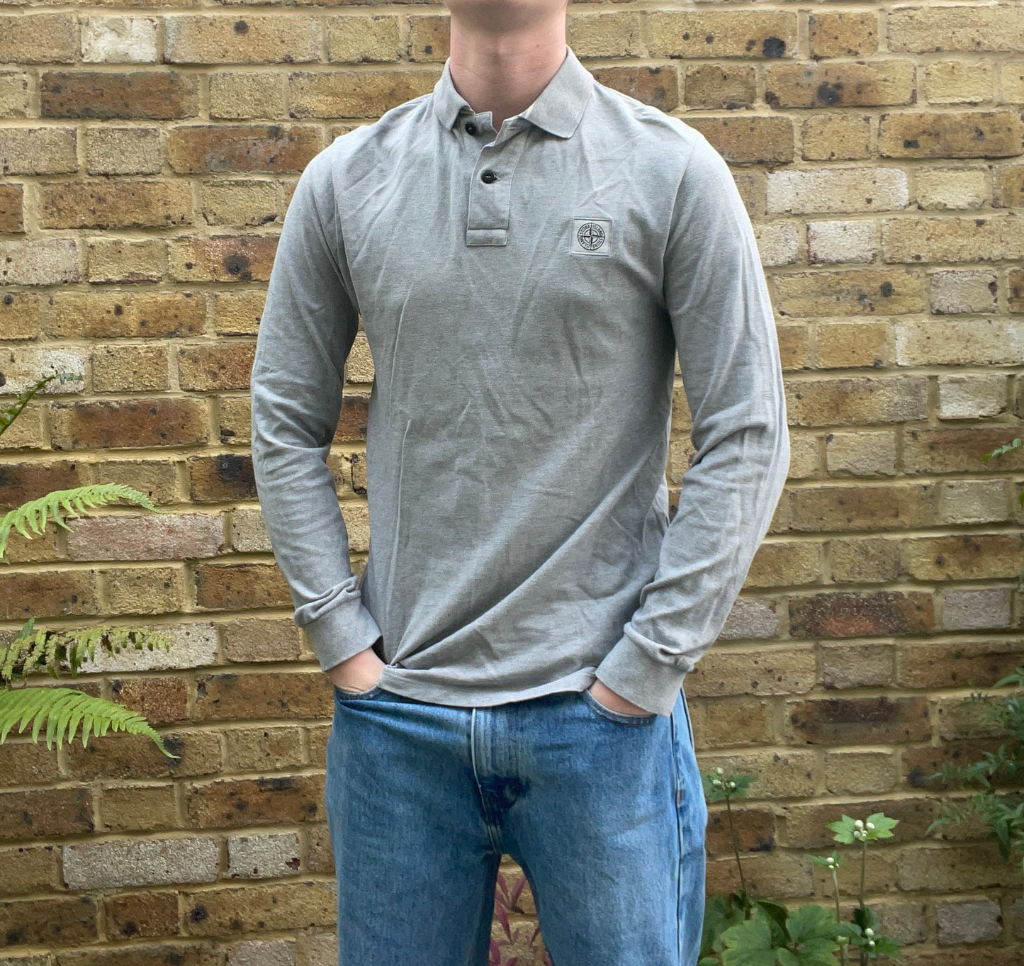 Stone Island Long Sleeve Polo Top