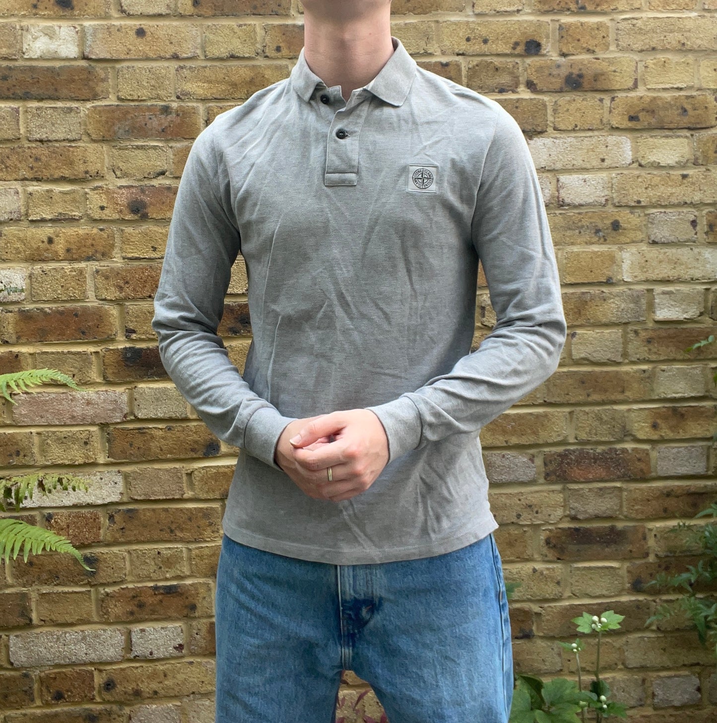 Stone Island Long Sleeve Polo Top