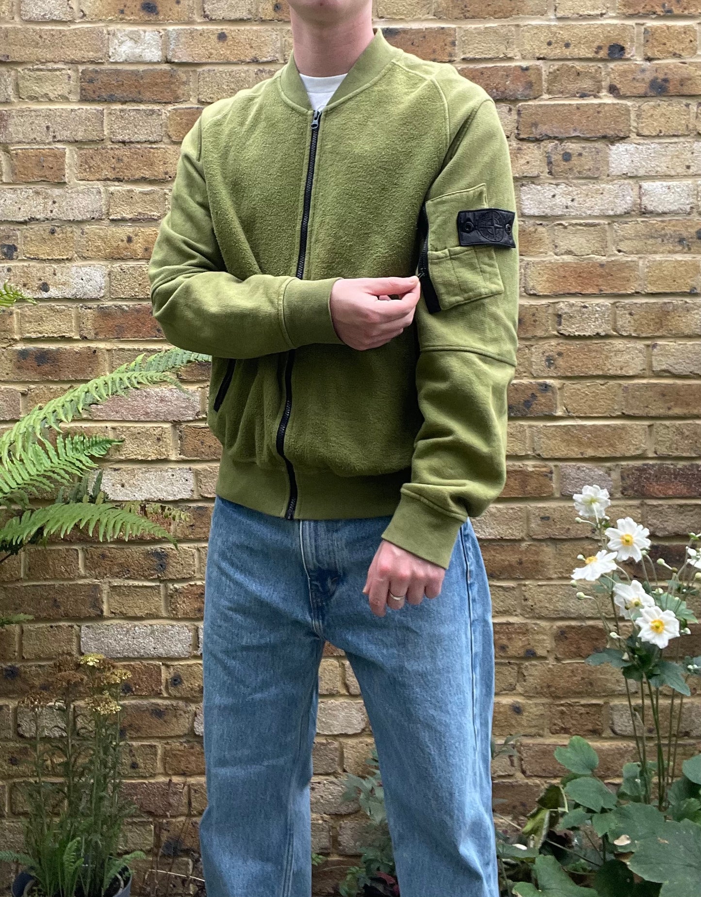 Stone island ghost bomber jacket