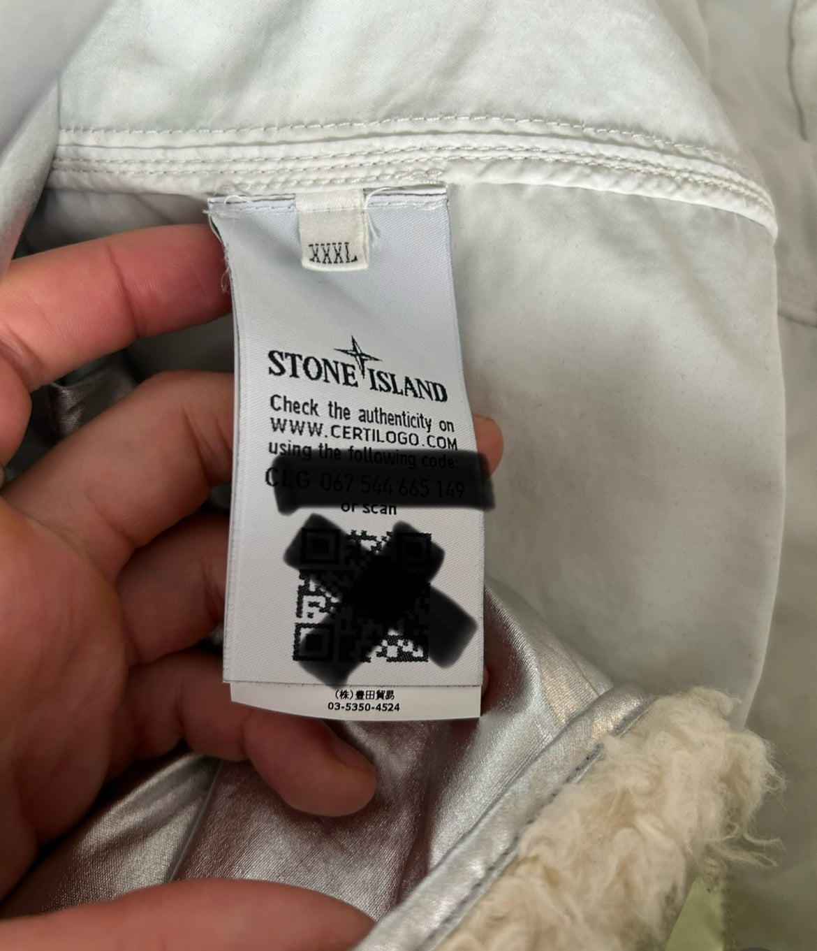 Stone Island David TC Jacket with Shearling Liner