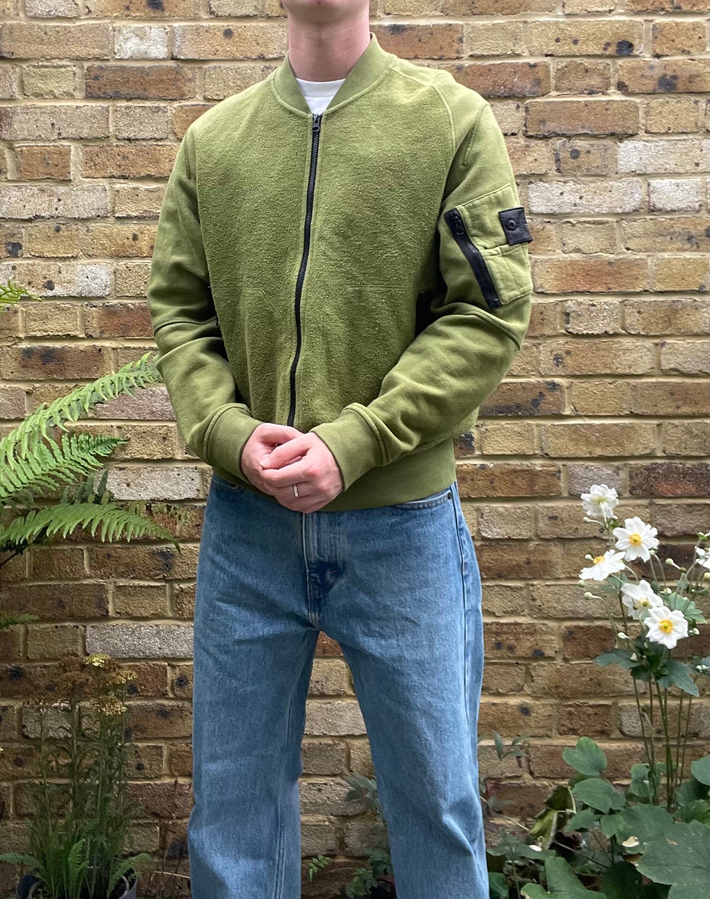 Stone island ghost bomber jacket