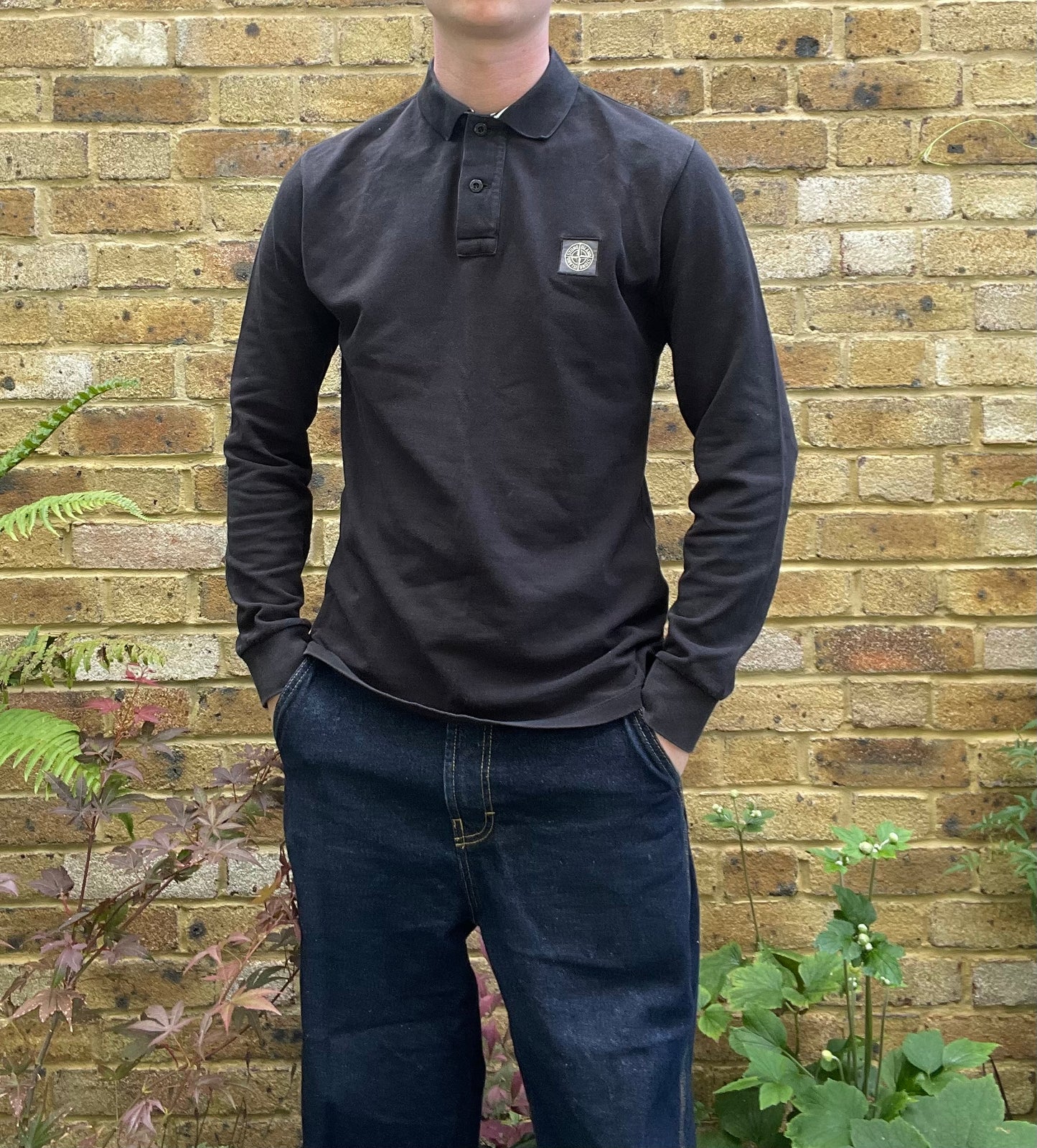 Stone Island Long Sleeve Polo Top